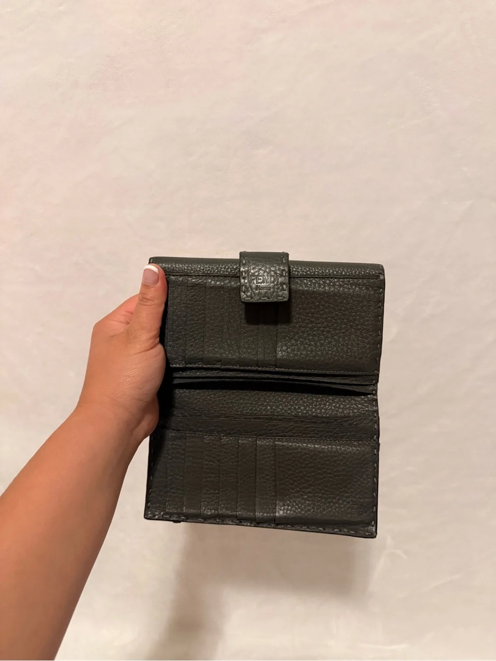 Fendi Selleria Peekaboo Medium Bifold Wallet